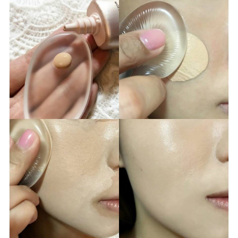 Miếng silicon tán kem nền Makeup Puff - Hàn Quốc