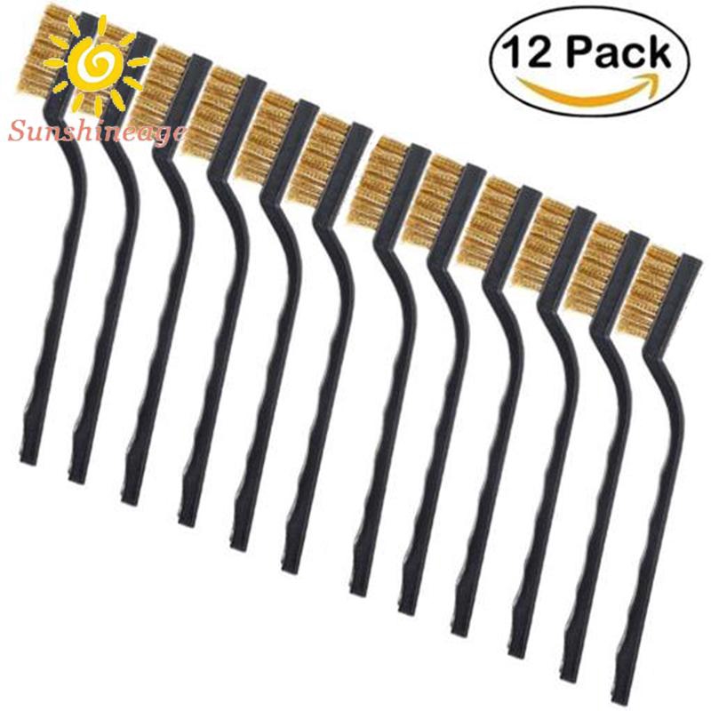 Set 12 Chổi Sợi Kim Loại Vệ Sinh Đa Năng