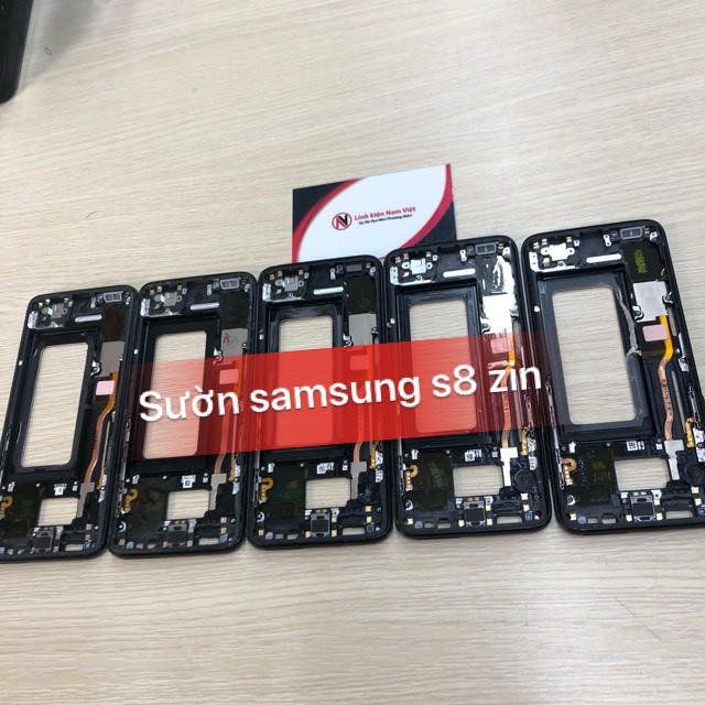 KHUNG SƯỜN ĐIỆN THOẠI SAMSUNG GALAXY S8 ZIN - LINH KIỆN NAM VIỆT MOBILE .