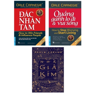 Sách - Combo Nhà Giả Kim + Đắc Nhân Tâm + Quẳng Gánh Lo Đi Và Vui Sống