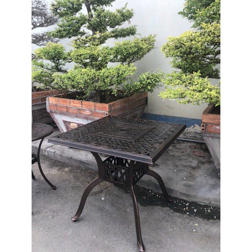 Bàn Sân Vườn Nhôm Đúc BV04 - Bàn Ghế Sân Vườn Nhập Khẩu