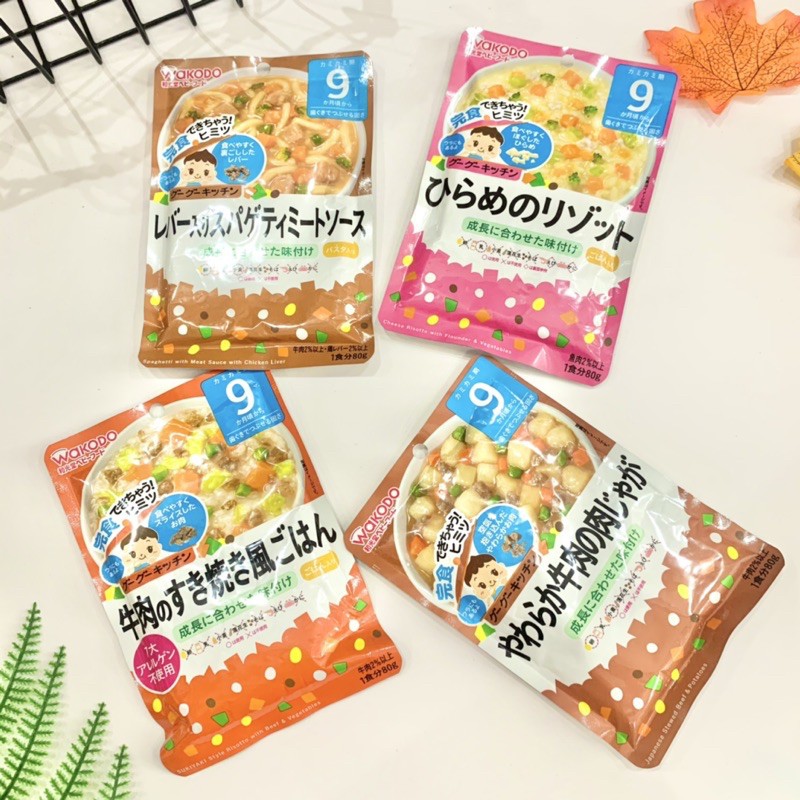Cháo Tươi Ăn Liền Wakodo Cho Bé 9M+