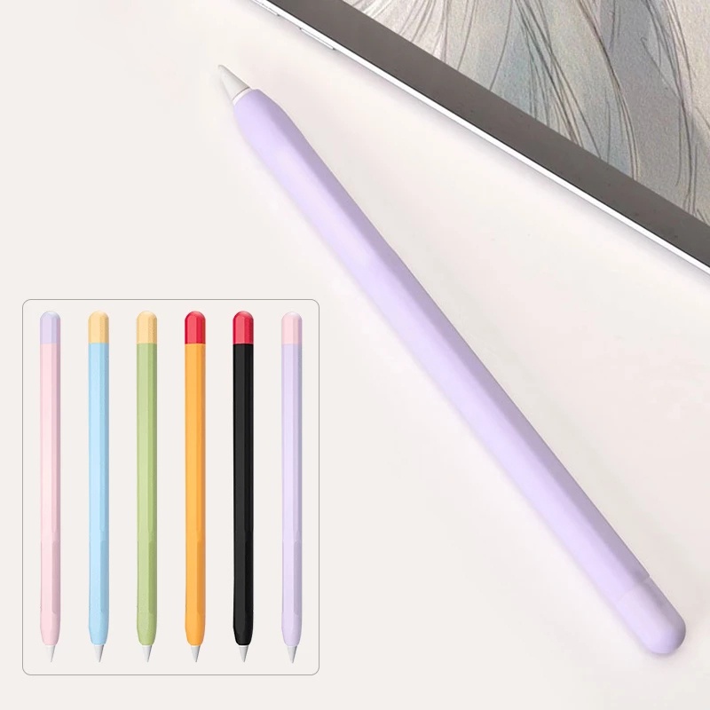 Vỏ bảo vệ bút cảm ứng TBTIC bằng silicone mềm phù hợp cho Apple Pencil 1/2