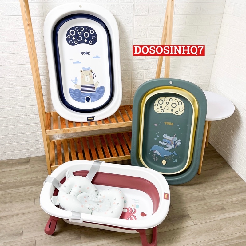 Chậu tắm gấp gọn kèm phao tắm ToBé