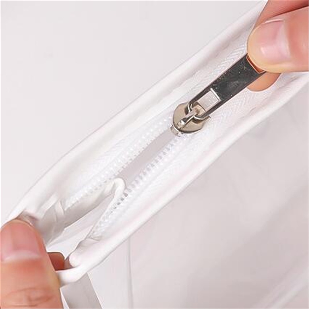 Túi đựng bút/mỹ phẩm trong suốt chống thấm nước sức chứa lớn tiện dụng
