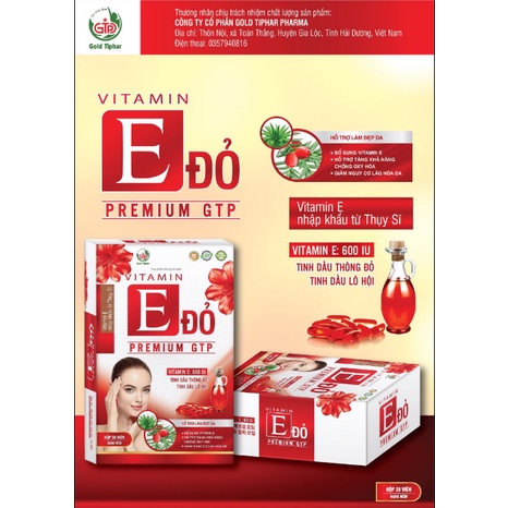 Vitamin e đỏ 600 iu  Chuẩn đạt GPP