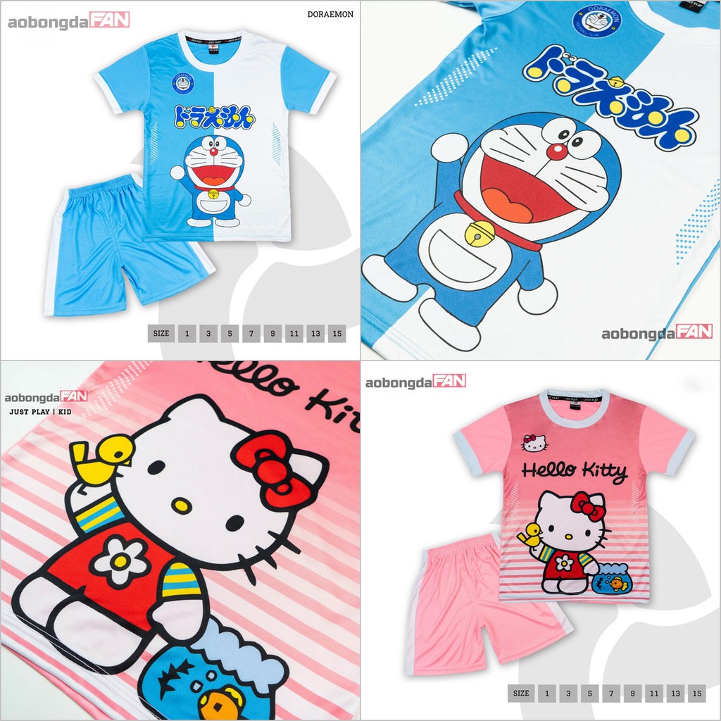 Bộ Bóng Đá Trẻ Em Hoạt Hình Doraemon Hello Kitty Mới 2021