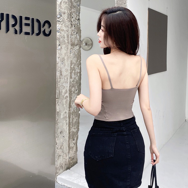 Áo Bra Nữ Dáng Croptop Phối Dây Thời Trang Trước Ngực Siêu Hot A.554