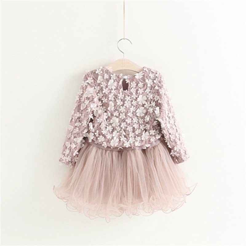 Flower Princess Girl Tutu Birthday Dress Kids Party Clothes