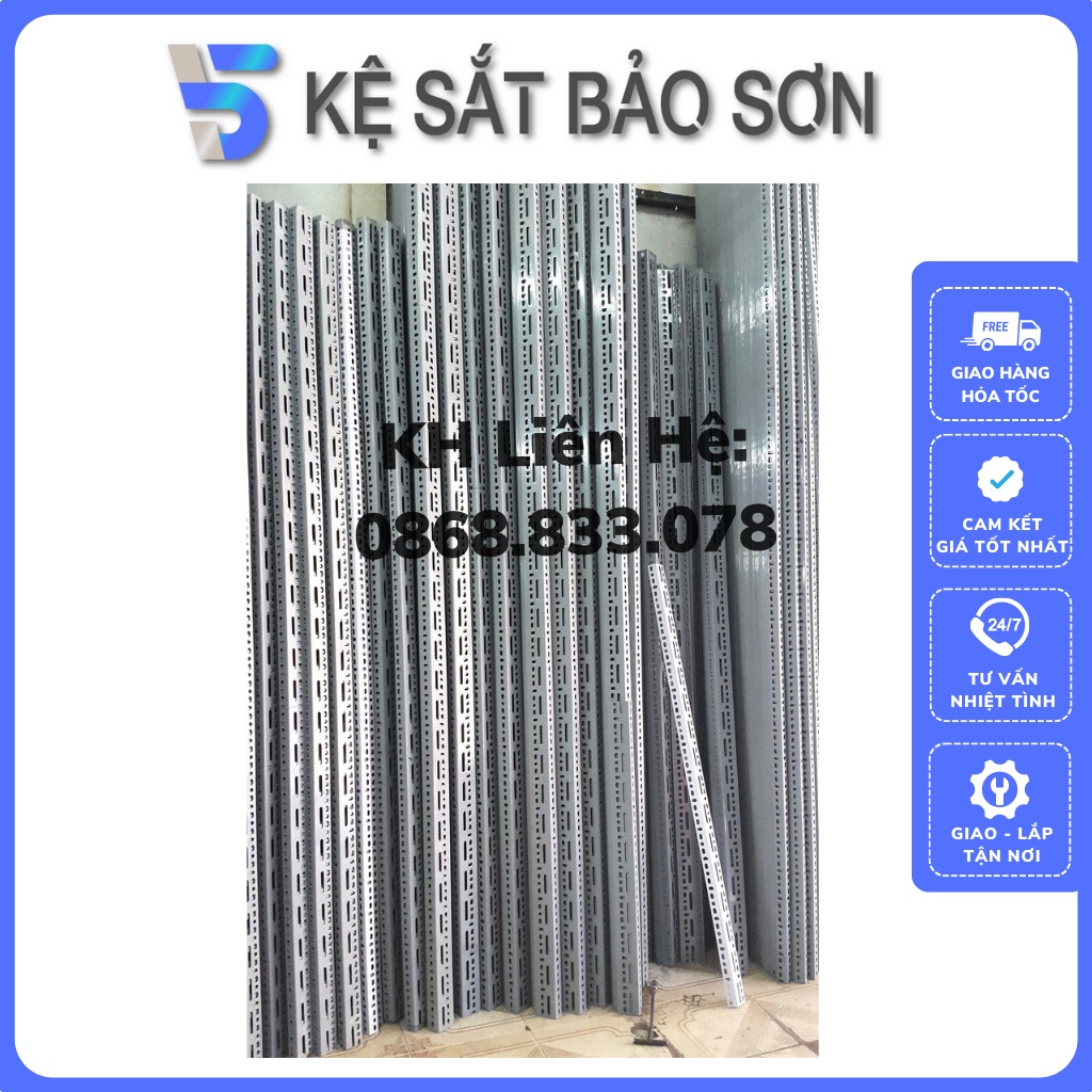 Thanh Sắt V Lỗ Đa Năng 3x3cm Dài 150cm Dày 2 Ly Xịn Xò, Chắc Chắn, Giá Rẻ Có Bảo Hành - Shop Bảo Sơn