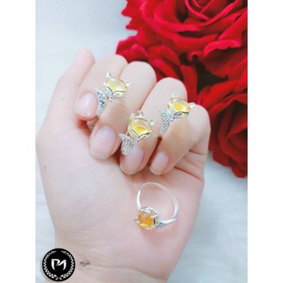 NHẪN HỒ LY PHONG THỦY BẠC TA CAO CẤP
