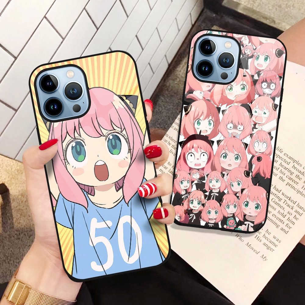 Ốp Điện Thoại Kính Cường Lực Cứng In Hình Anime Cho iPhone 13 Pro Max 11 12 iPhone 7 8 Plus XS Max