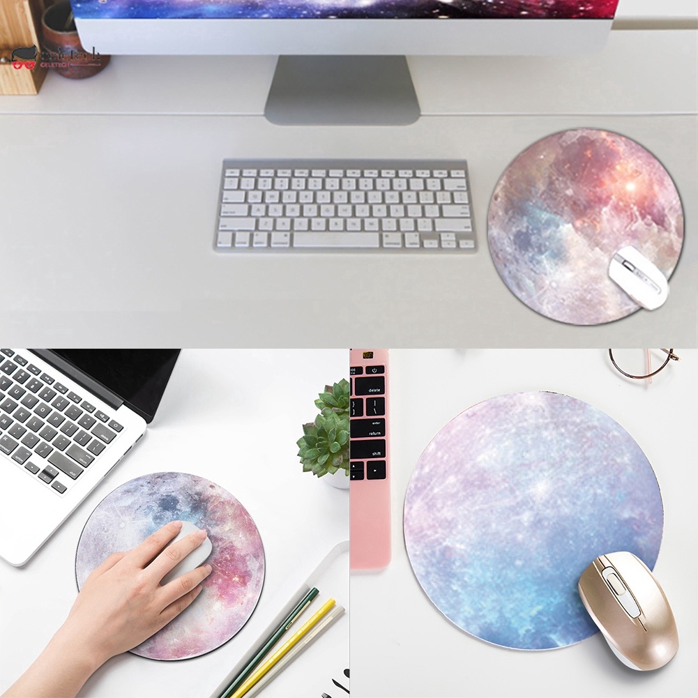 Tấm lót chuột hình tròn 200*200mm hình vũ trụ độc đáo