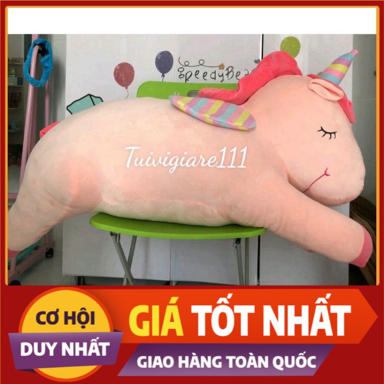 Gấu Bông Unicorn - Kì Lân Pony Một Sừng, Thú Nhồi Bông Đáng Yêu Vải Co Dãn 4 Chiều, Gối Ôm Cho Bé Ngựa Pony Đáng yêu st1