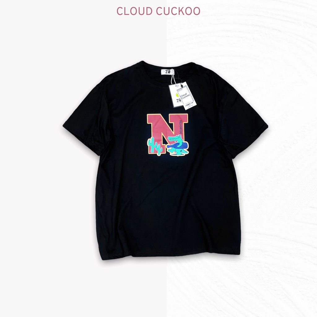 [ Xả Kho ] Áo Thun Nữ Cotton In Hình Chữ N - Mã Số: J5536