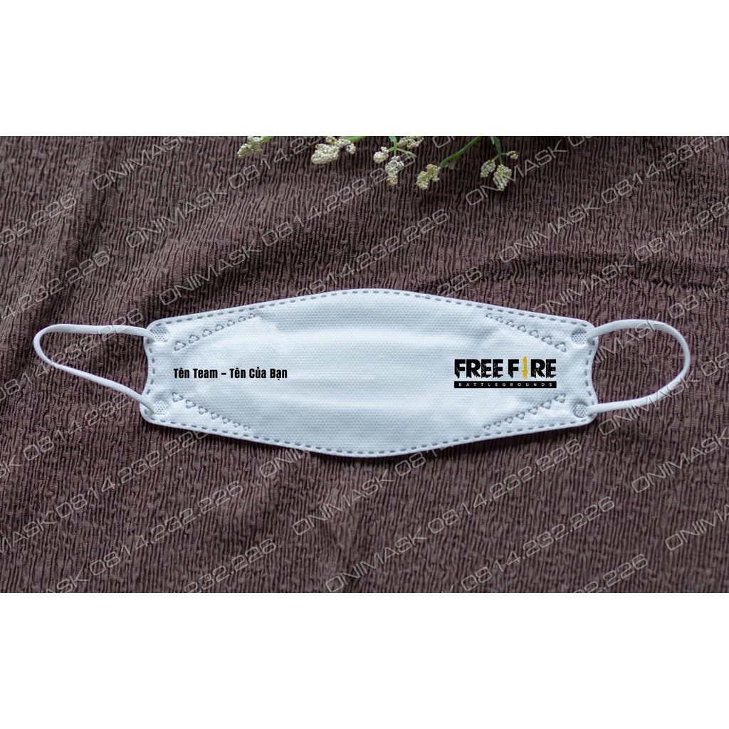 Khẩu trang KF94 Free Fire + In tên Ingame