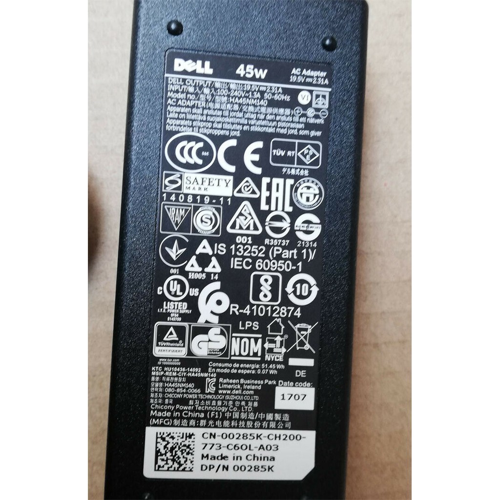 Sạc laptop Dell Inspiron 15 - 5578 zin, Sạc Dell Inspiron 15 - 5578