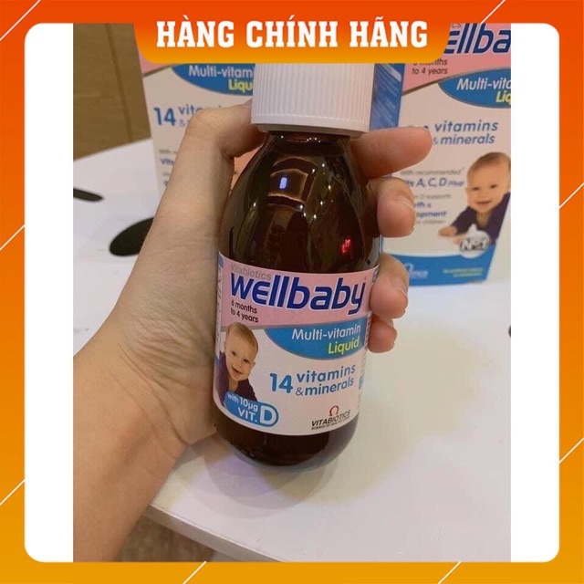 (100% Hiệu Quả) Vitamin tổng hợp Wellbaby giúp tăng cường đề kháng và khả năng miễn dịch cho bé