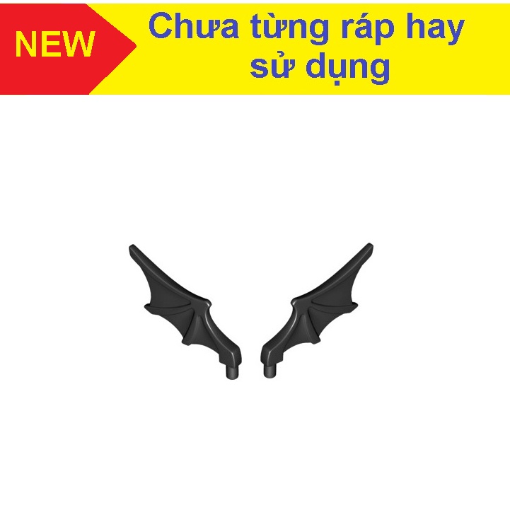 Đồ chơi xếp hình phụ kiện Lego 01 Cặp cánh (dơi) đen