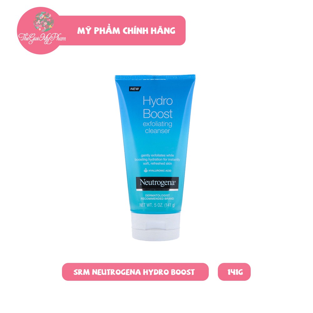 Gel Rửa Mặt Neutrogena Hydro Boost Exfoliating Cleanser 141g