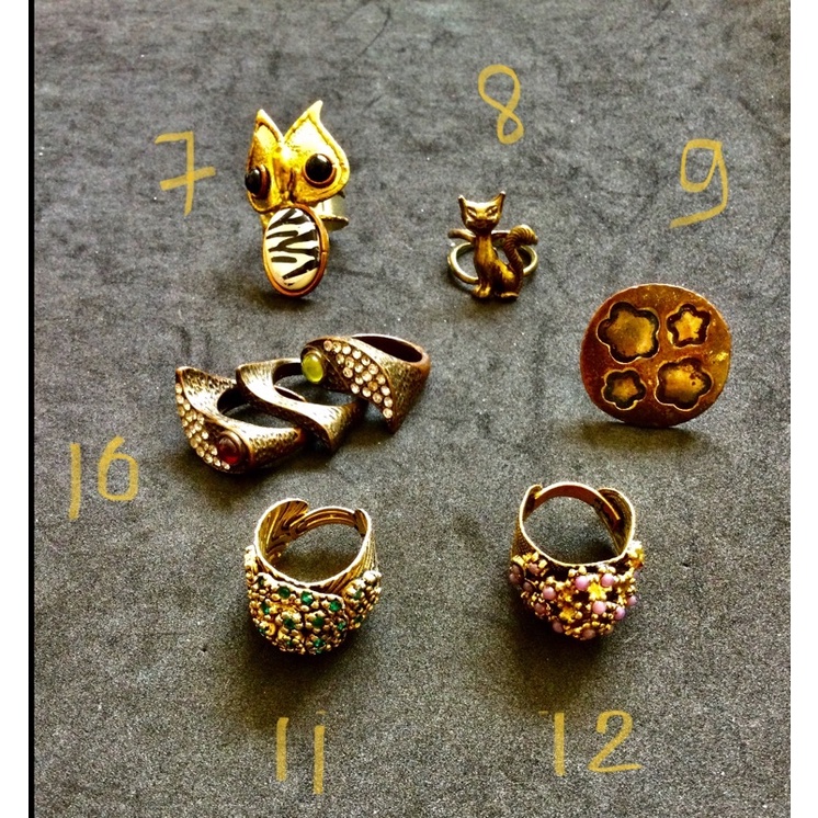 Nhẫn màu đồng, hợp kim đẹp