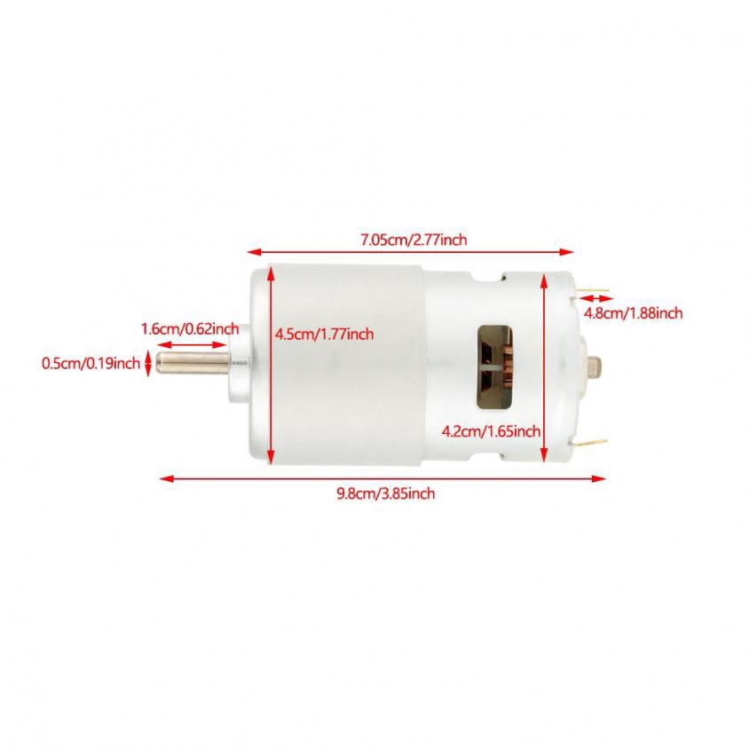 Mô tơ không chổi than 7000rpm 775 DC 12V chuyên dụng cho xe hơi