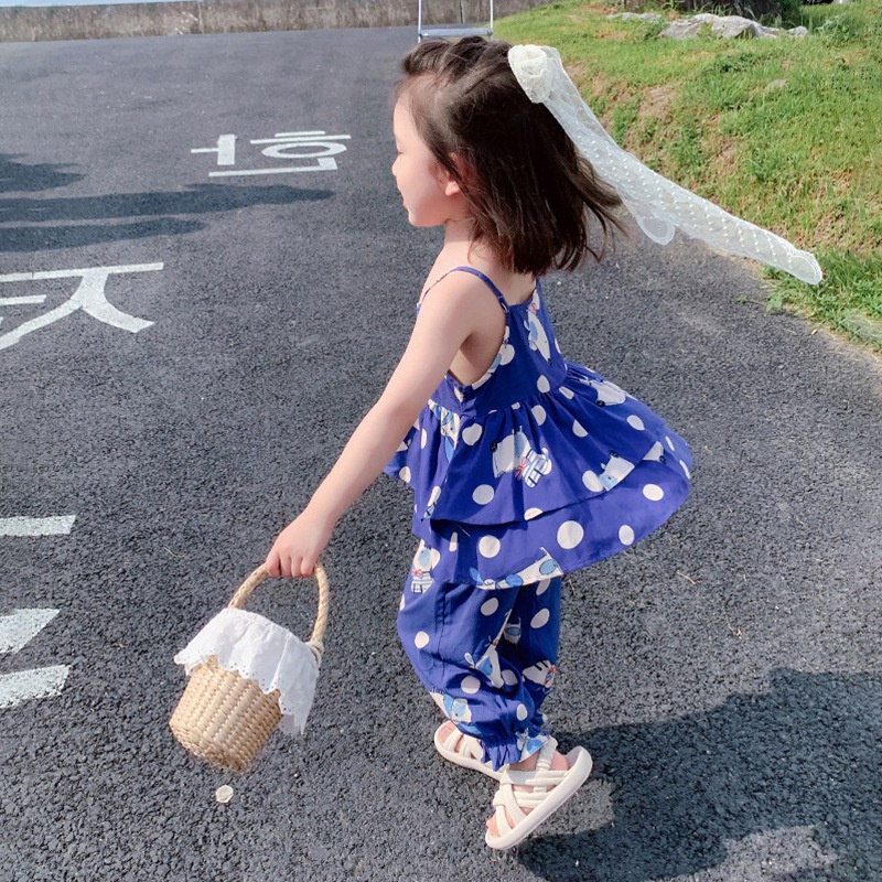 Bộ Đồ Ngủ Không Tay In Hoạt Hình Thời Trang Mùa Hè Dành Cho Bé Gái Se7en