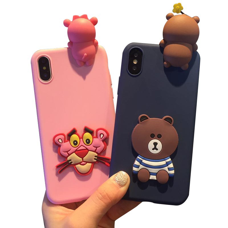 YSW Huawei Nova 2i 4 4e 2 lite Nova 3 3i Mate 9 10 20 Pro 3D Y9 2019 Cartoon Papa Phone Cases Soft Covers