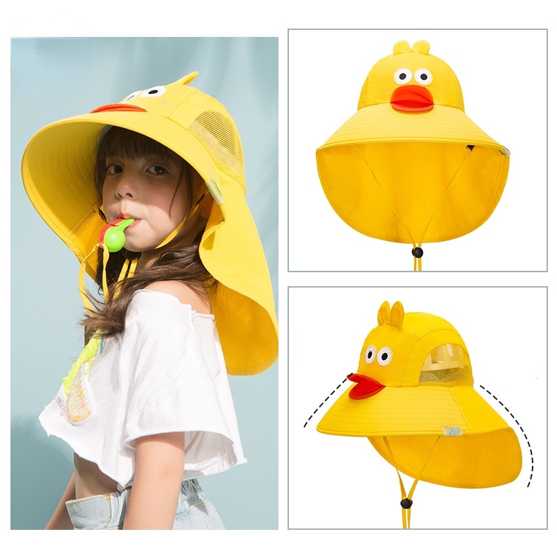 Unique summer fashion breathable wide-brimmed hat for children