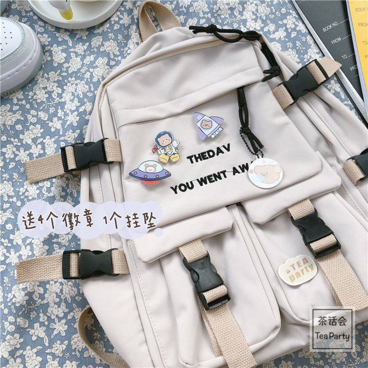 Túi đeo chéo nữ 2020 Phiên bản mới của Hàn Quốc của trường phái trường trung học gốc Ba lô ba lô vai hàng ngày
