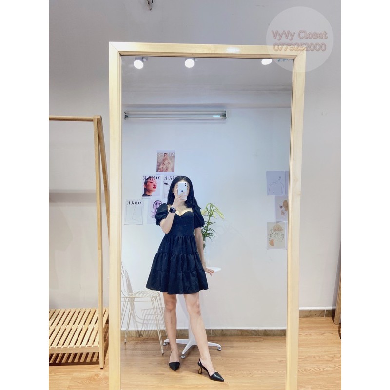 Váy babydoll cúp ngực tay bồng siêu hot [ẢNH THẬT/CLIP]😍😍😍 | BigBuy360 - bigbuy360.vn