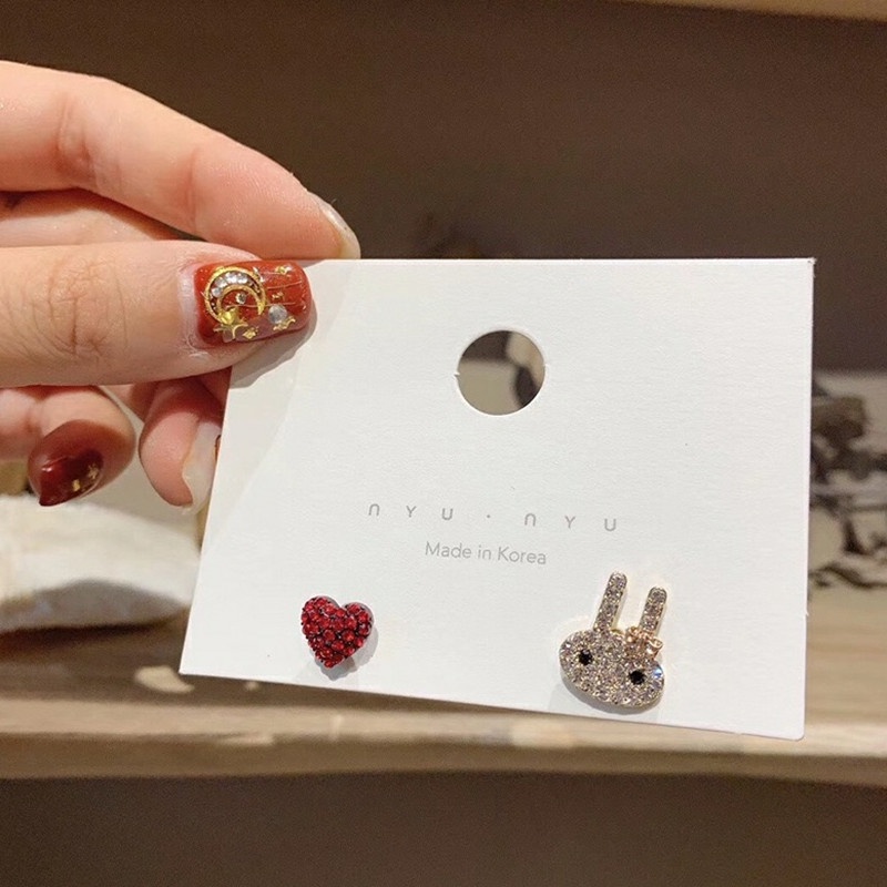 Bộ Khuyên Tai Hình Chữ Thập Đính Ngọc Trai Và Bướm Phong Cách Hàn Quốc Kiểu Dáng Mới 2022