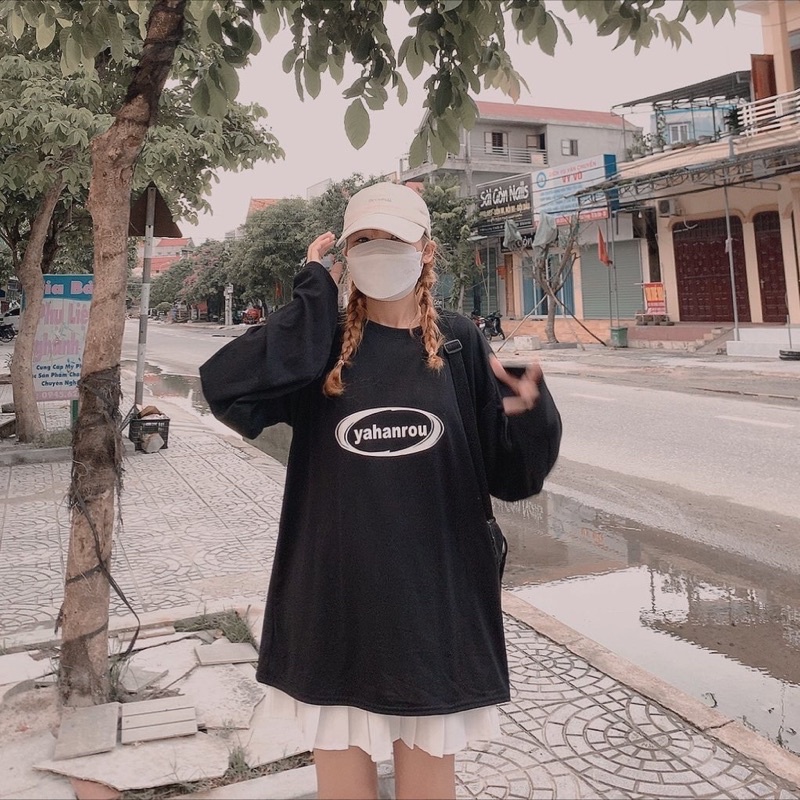 Áo thun cotton da cá dài tay thu đông YAHA (ảnh thật_annstore)
