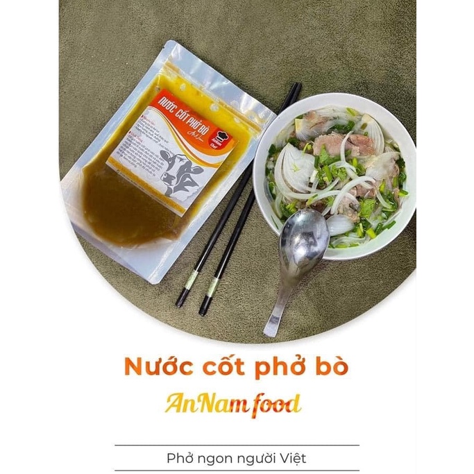 Nước cốt phở bò An Nam siêu ngon (Chính hãng) mua 3 gói lớn tặng 1 thìa sứ