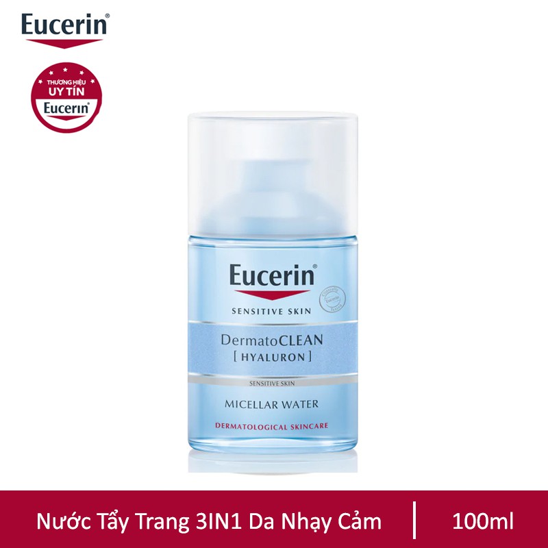 Eucerin DermatoCLEAN Micellar Cleansing Fluid 3in1: Nước Tẩy Trang (100 ml)