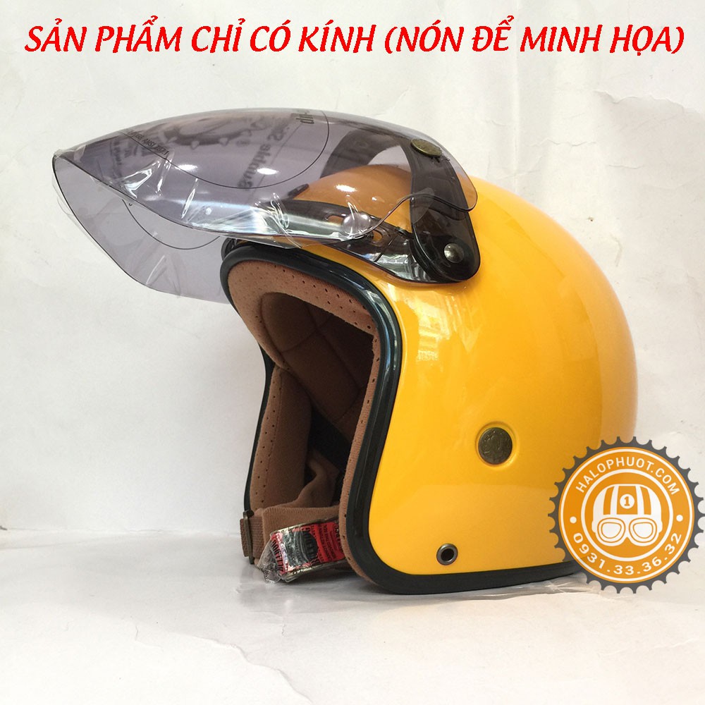 Kính Eagle Bulldog gắn nón 3/4 (Khói trà)