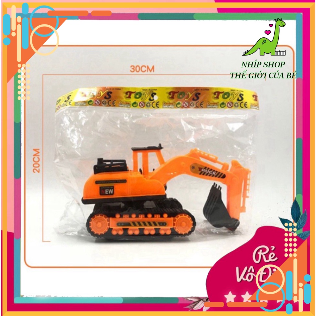 📍Đồ chơi cần cẩu công trường,xe xúc cát bánh đà cho trẻ em - Nhíp Shop