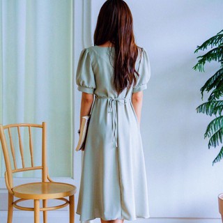 Đầm váy freesize mint form dài cổ V