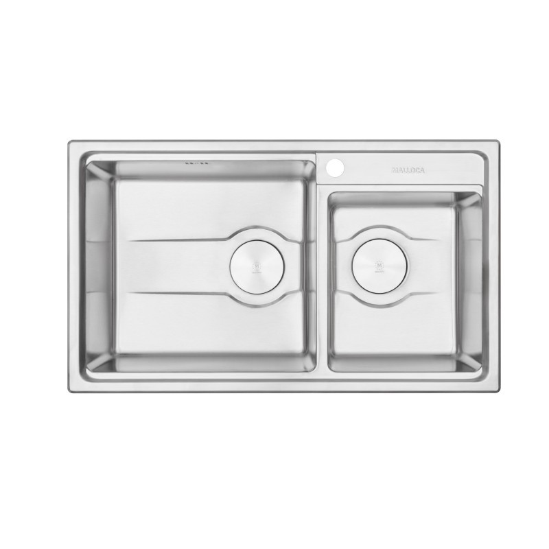 Chậu rửa chén inox Malloca MS 5082W, bồn rửa bát inox 304, Cam kết chính hãng