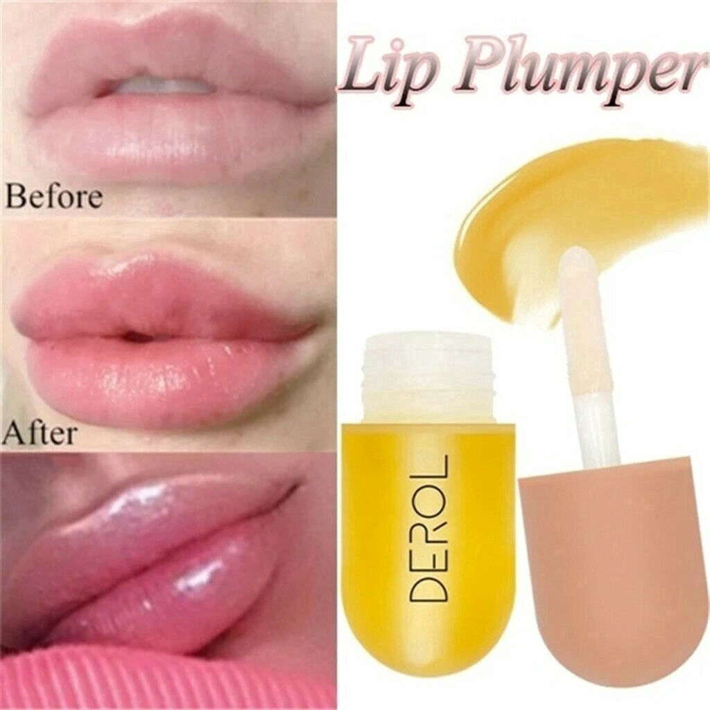 Dầu dưỡng môi DEROL chiết xuất thực vật làm dày môi tức thi làm sáng da môi