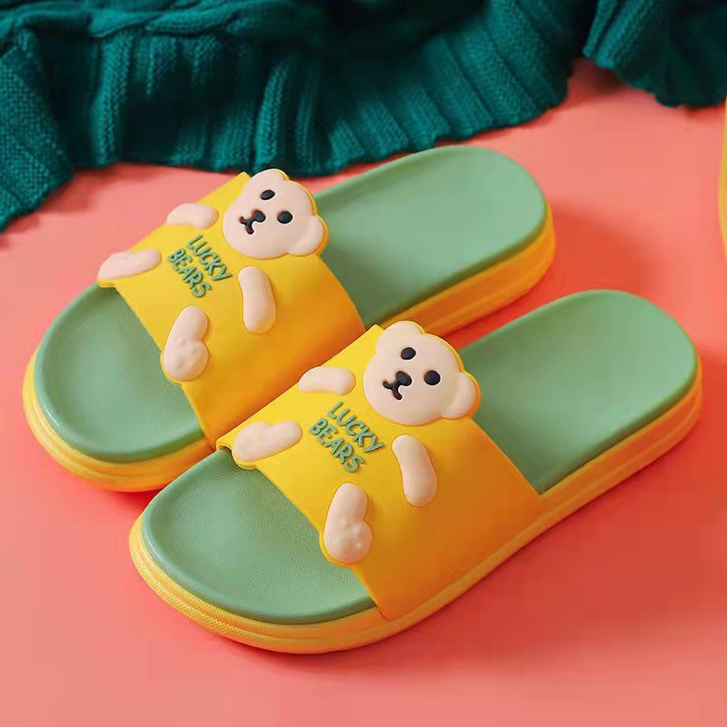 Dép Quai Ngang In Hình Gấu Hoạt Hình Phong Cách Hàn Quốc Thời Trang Mùa Hè Cho Nữ 2022 CHZK026