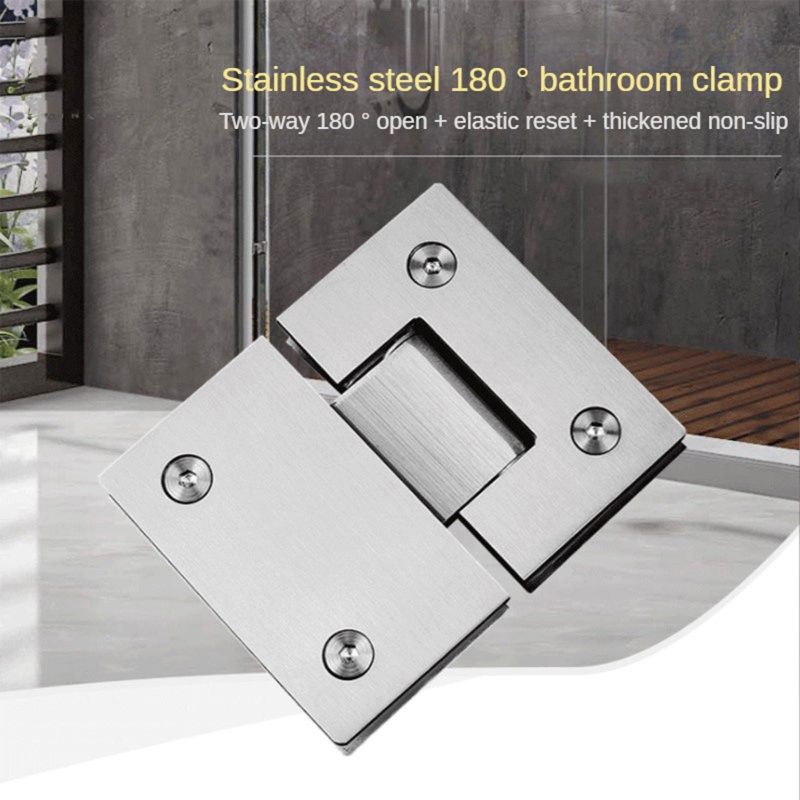 Bản Lề Inox 304 Xoay 180 Độ Dùng Cho Cửa Kính Nhà Tắm Tiện Dụng