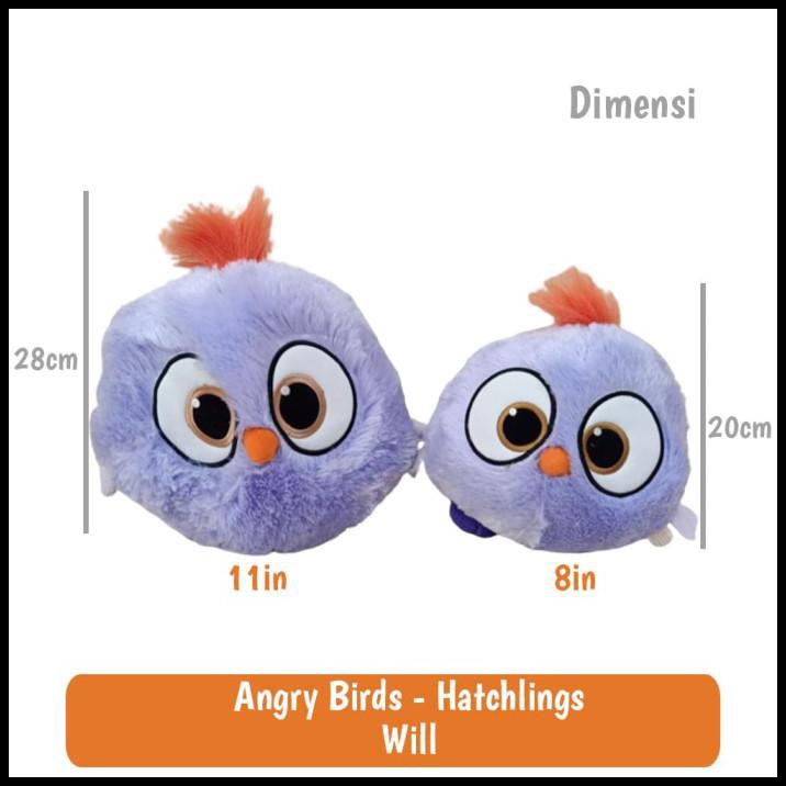 Búp Bê Đồ Chơi Angry Birds Hatchlings 8in