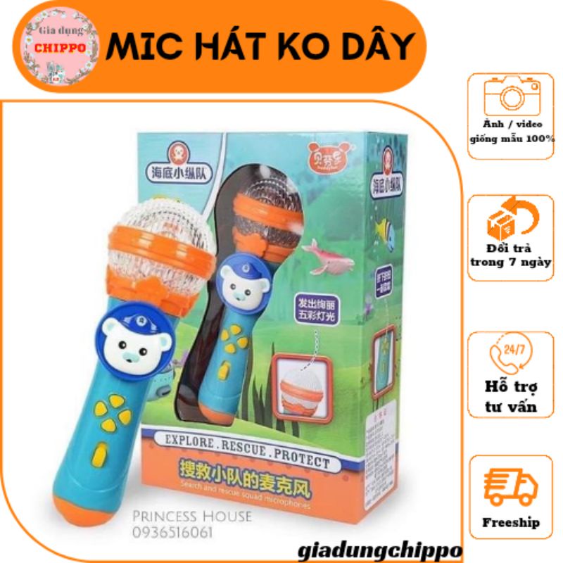 Mic hát không dây , đồ chơi micrô hát cho bé