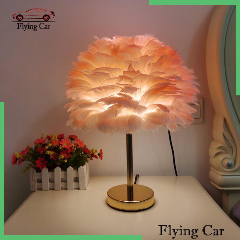 Đèn Ngủ Để Bàn Trang Trí Hình Lông Vũ Lzdjfmy2