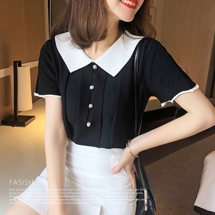 Áo thun mỏng tay ngắn cổ tròn thời trang cho nữ TS021 | BigBuy360 - bigbuy360.vn