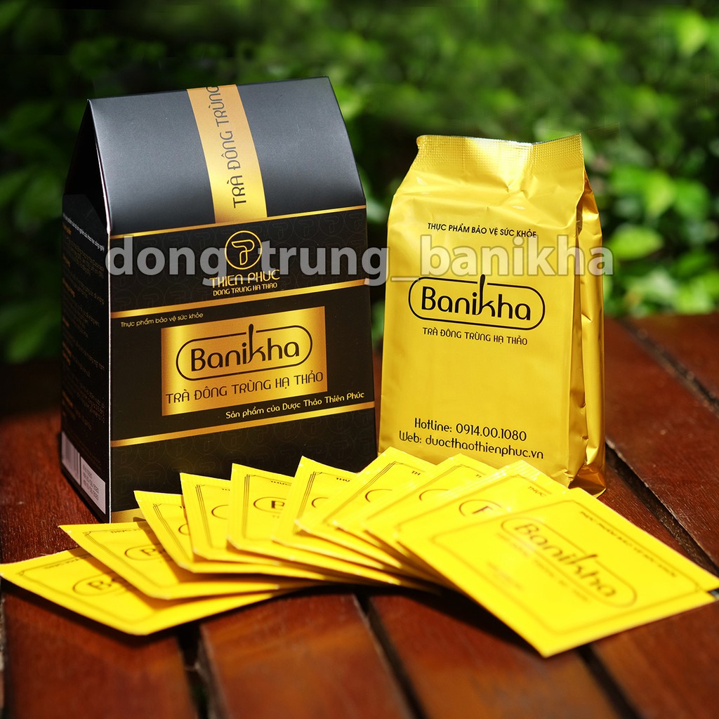 Trà Đông Trùng Hạ Thảo Banikha Thiên Phúc 1 hộp 20 gói