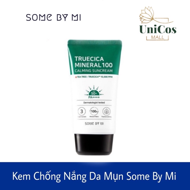 Kem Chống Nắng Some by mi Trucica Mineral 100 Calming Suncream SPF50+/PA+++