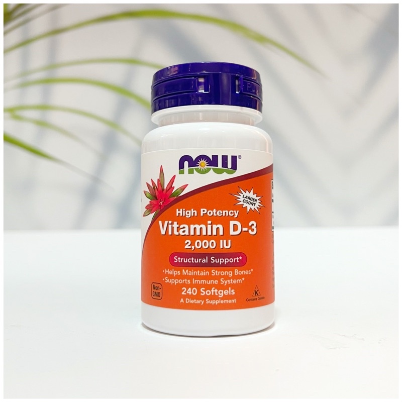 Now Vitamin D3 2000IU, 5000IU 240v Mỹ