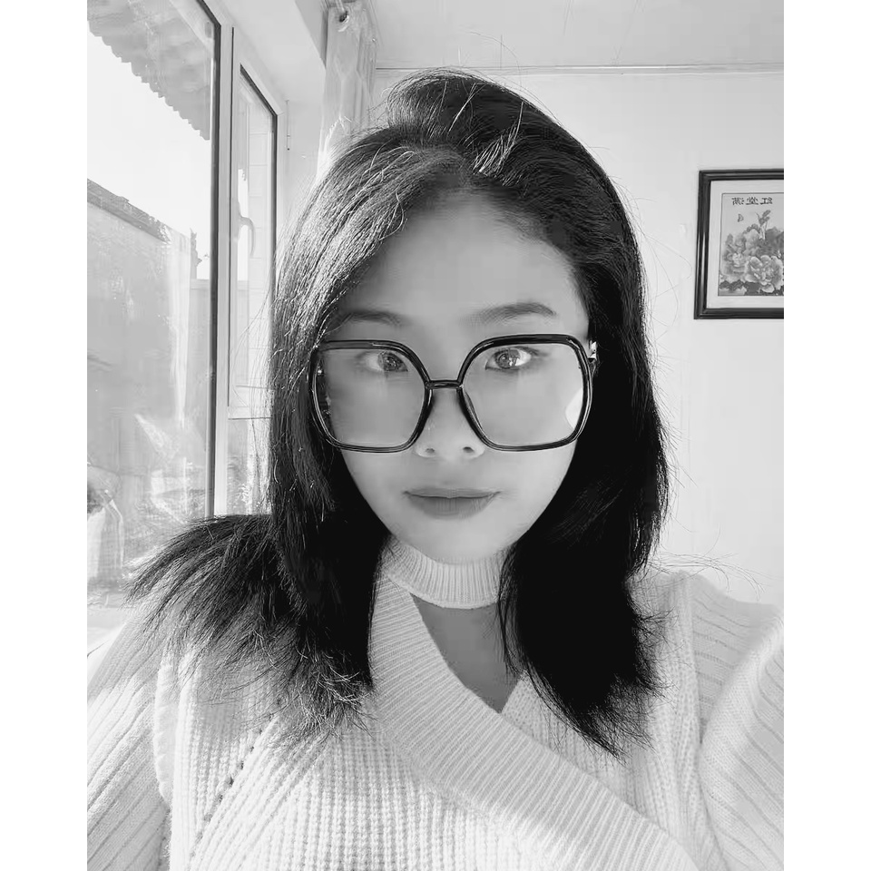 Kính Trắng Bản To Gọng Đồi Mồi Thời Trang Cidu Mk24